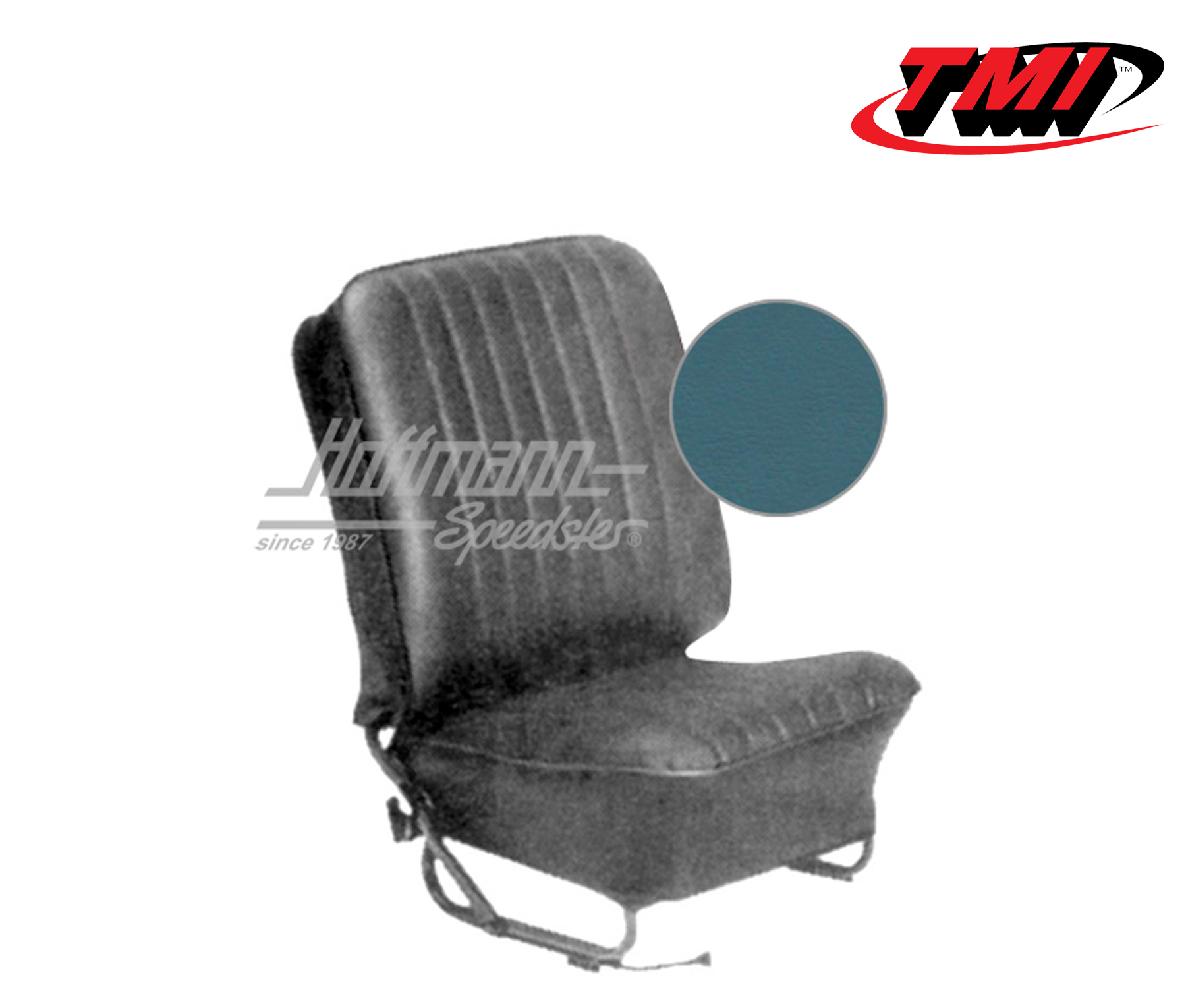 Fundas de asientos, Cabriolet, 57-64, clásica, azul antiguo | 43-1322-24-24-15W | 055-6623
