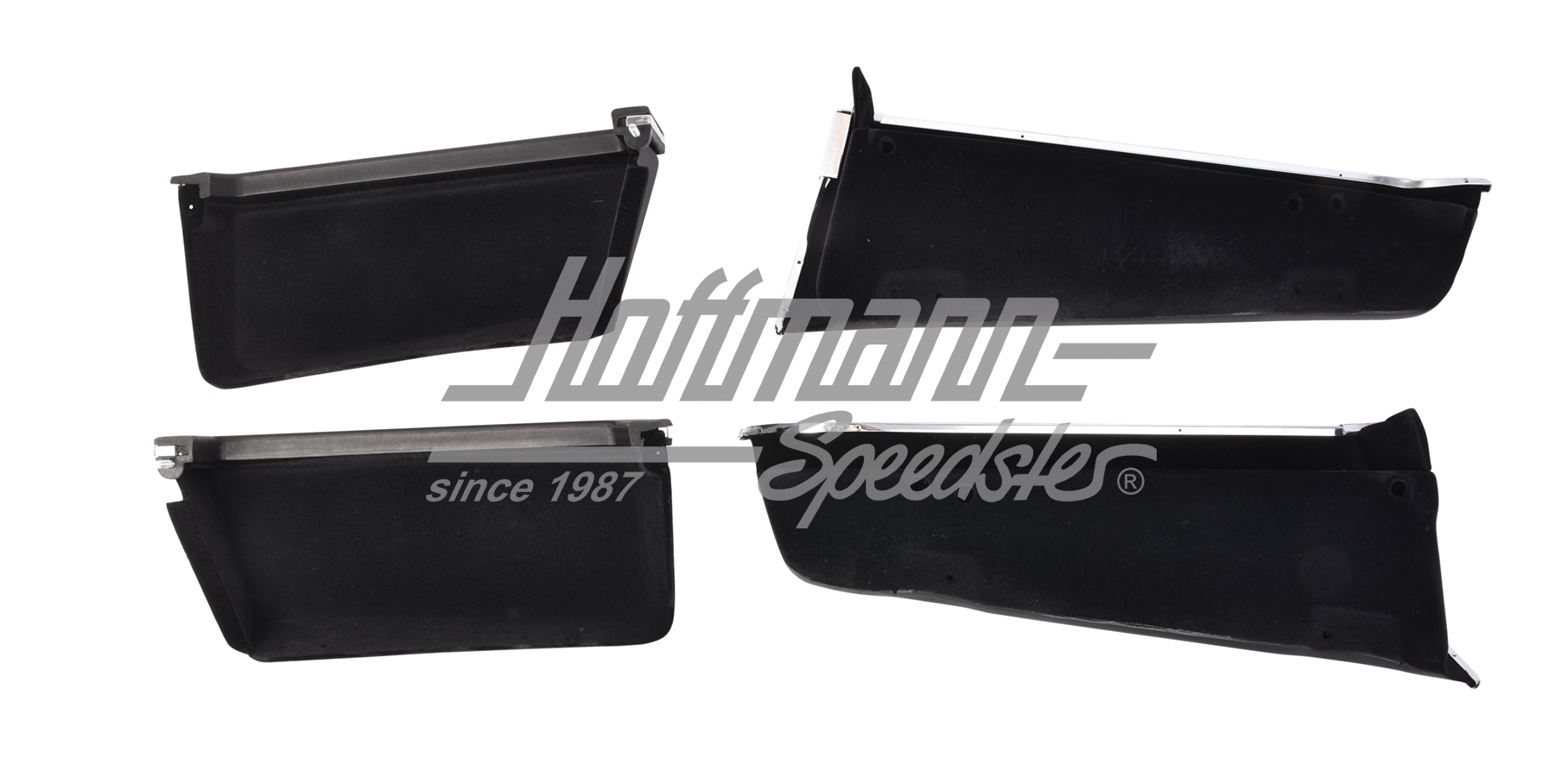 Juego de compartimentos portaobjetos, 911, 69-73, negro                                             