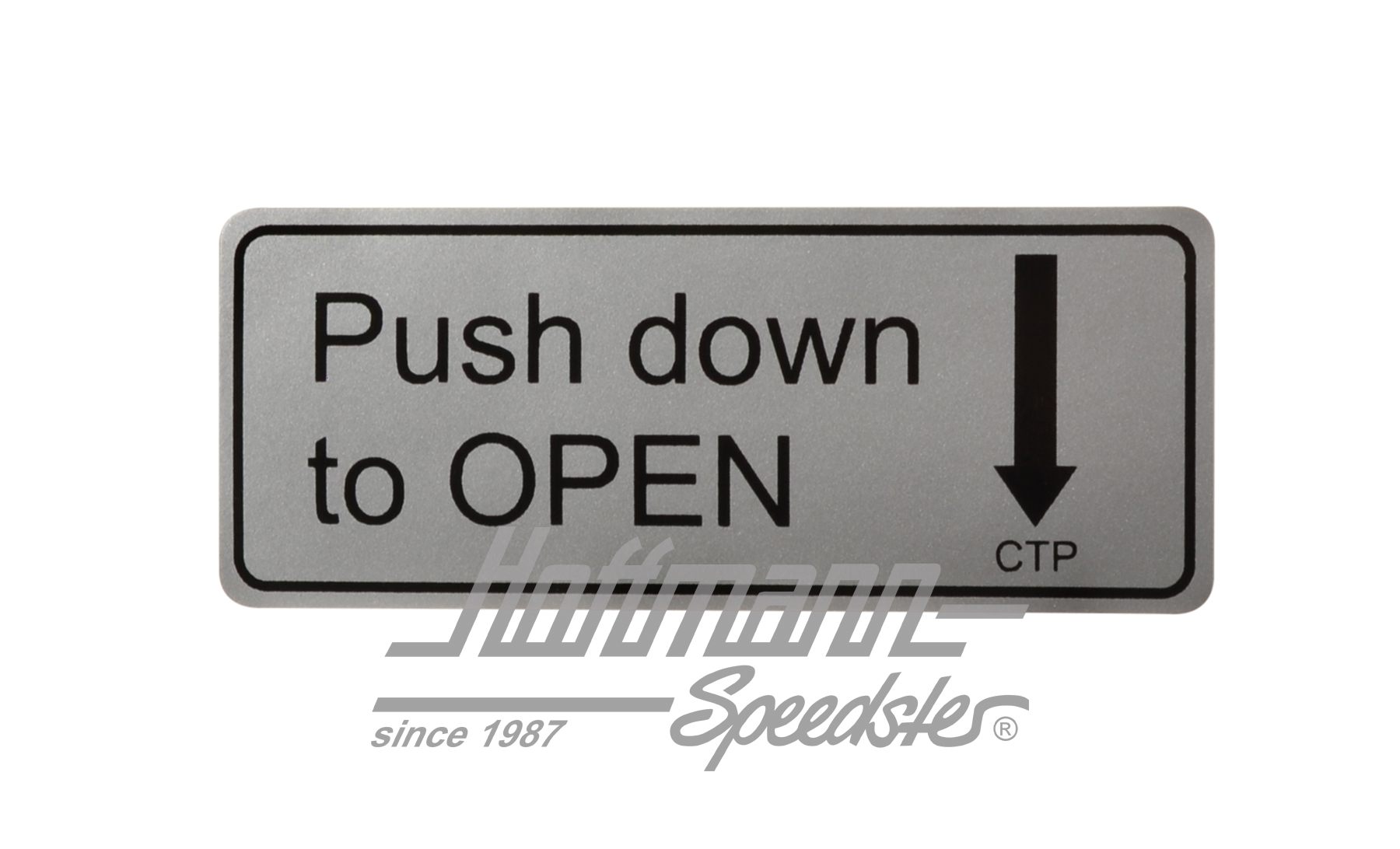 Pegatina "Push down to Open" | AC853977 | 021-0185-31