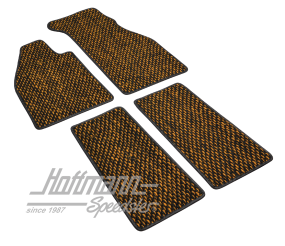 Alfombrillas, fibra de coco, 59-72, amarillo / negro | ZVW 2BYL | 020-5381-26