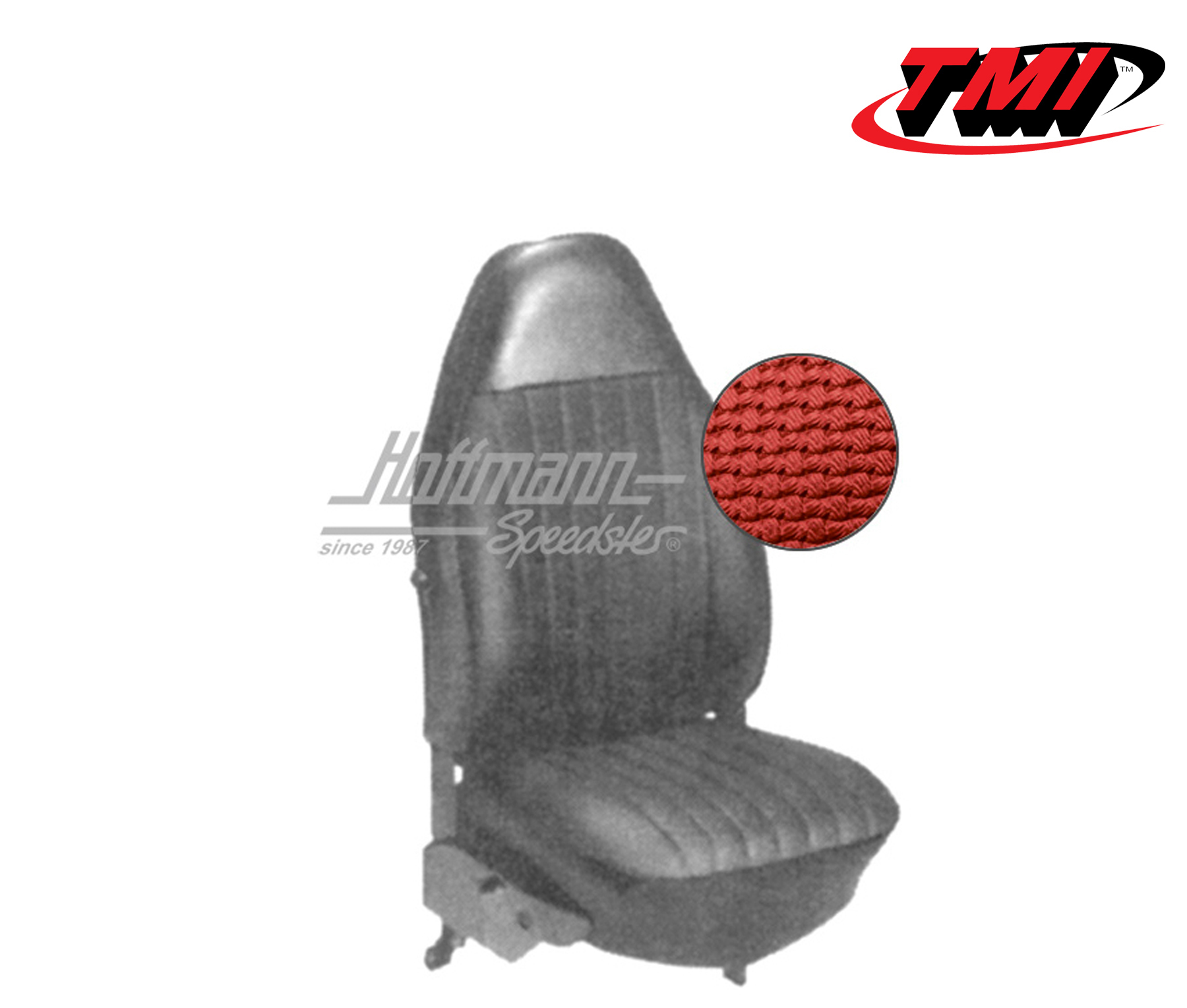 Fundas de asientos, Cabriolet, 72-72, tejido de cesta, rojo | 43-1326-07 | 055-6210