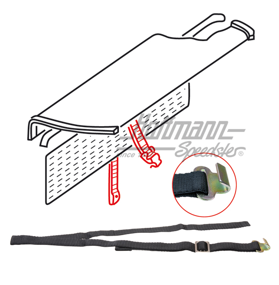 Correa tensora, banco posterior, 8.65- | 113 885 741 D | 055-5003-20