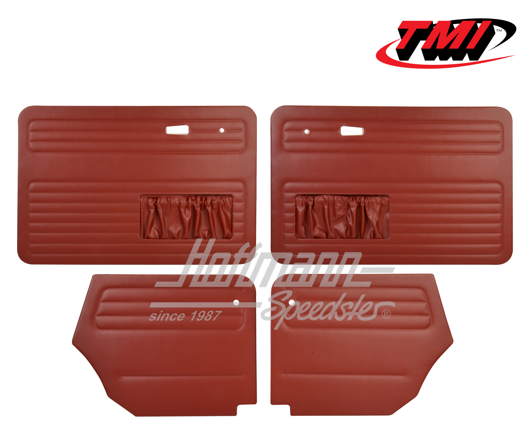 Paneles de puerta y de laterales, Escarabajo Cabriolet, 66-72, rojo | 10-1329-17 | 055-7576