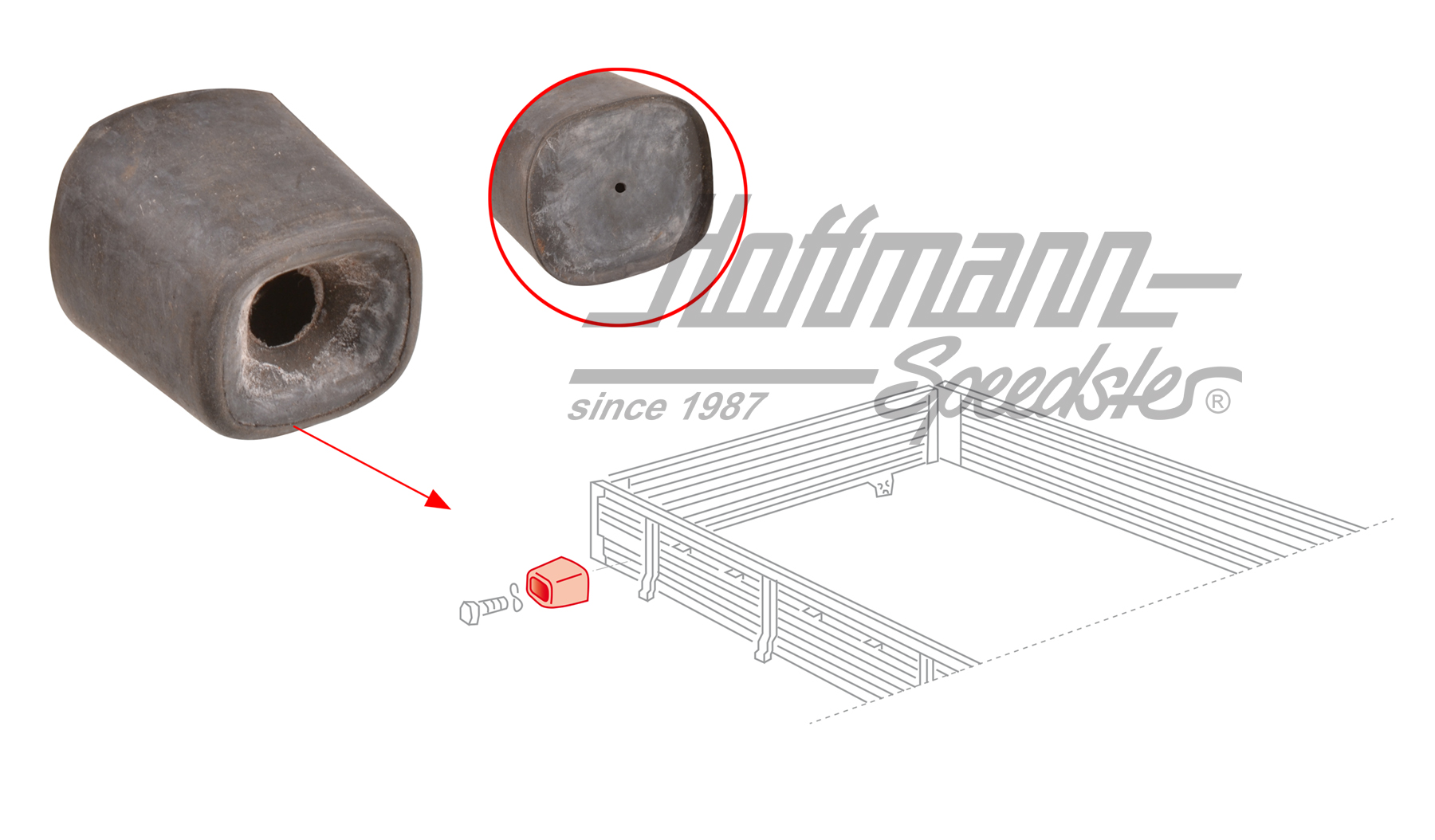 Tope, puerta abatible/
compuerta trasera | 211 841 957 | 089-5310-15