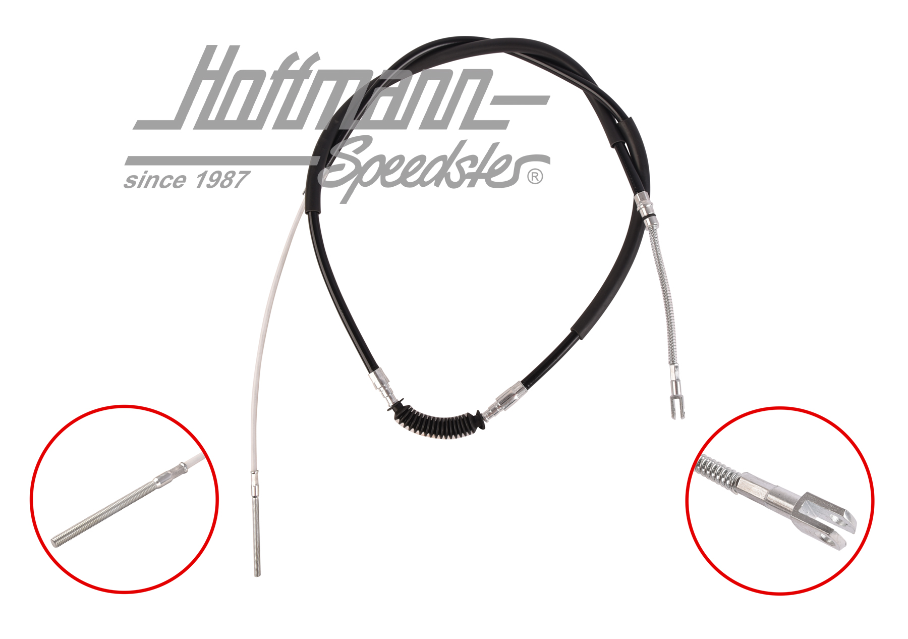 Cable de freno de mano, 924/944, 82-88, largo | 924 424 142 00 | 650-6070-32