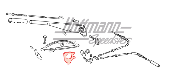 Segmento de bloqueo, palanca del freno de mano, .65-.69                                             