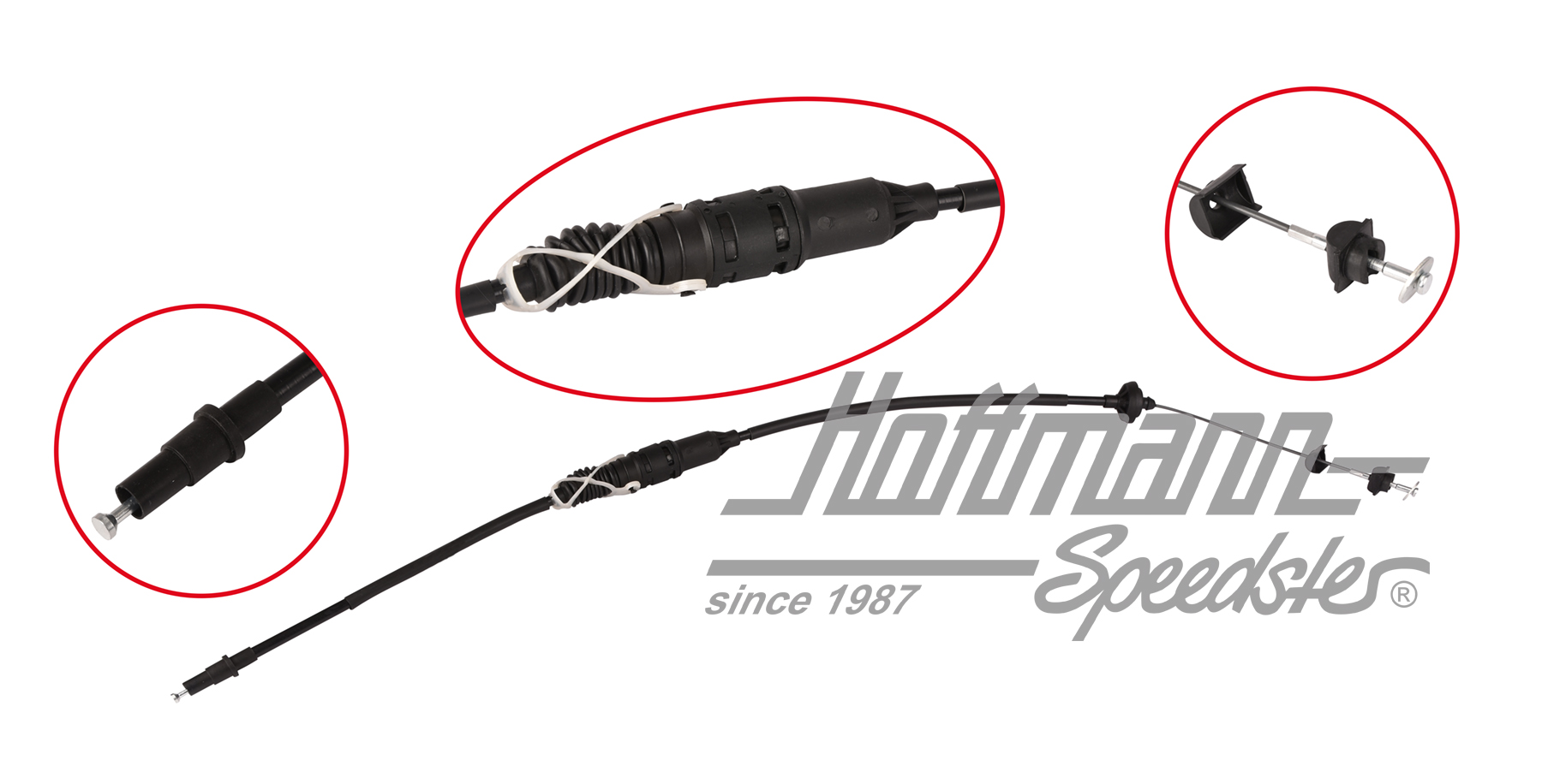 Cable del embrague, 1260 mm, Furgoneta T4, 9.90-6.03 | 7D1 721 335 | 407-2310