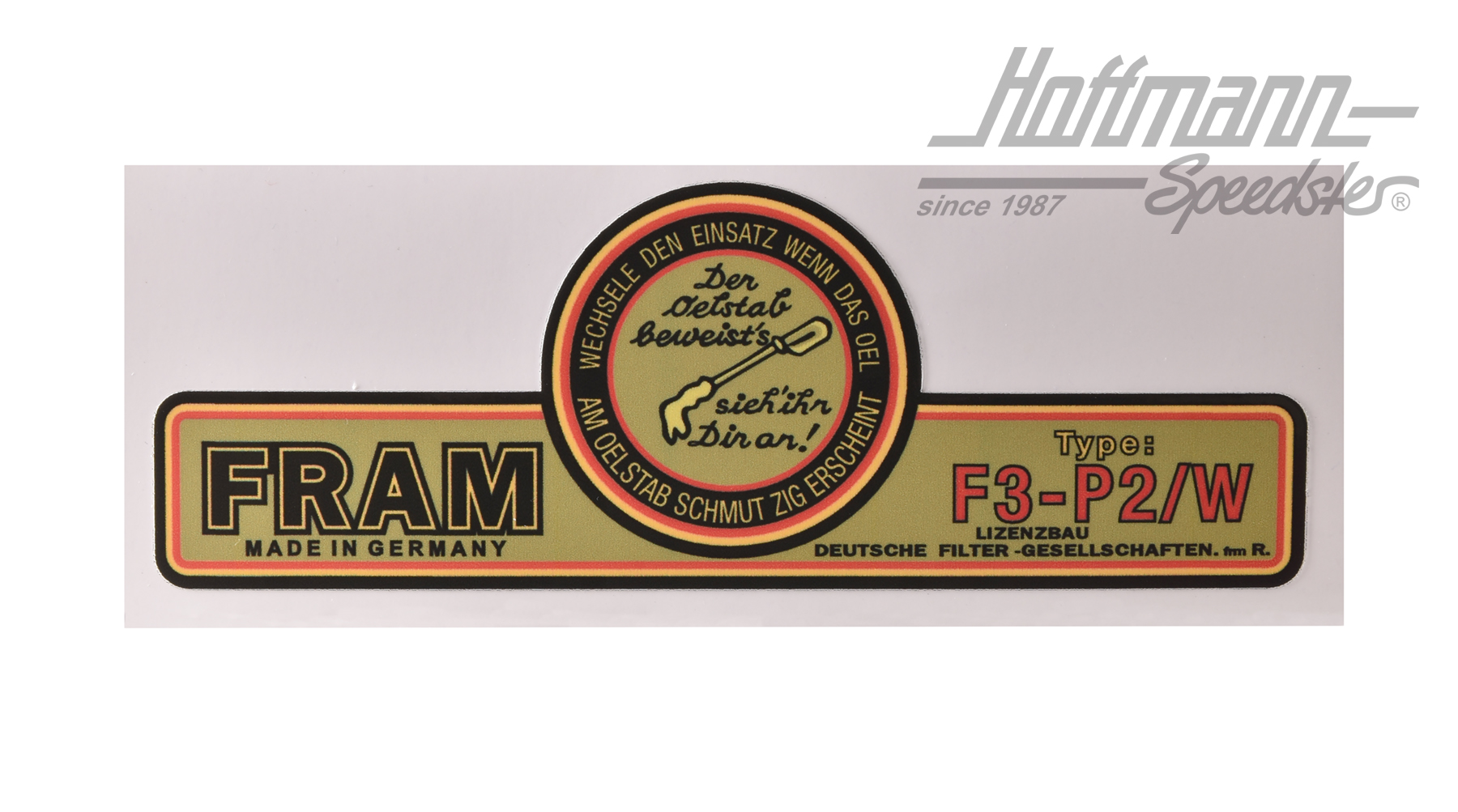 Pegatina, filtro de aceite Fram, 356 A/B/C, grande | 644 701 012 00 | 510-7950-12