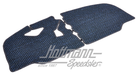 Alfombrillas, fibra de coco, 67-72, azul / negro | ZVW 2BUS CBL | 098-0040-35