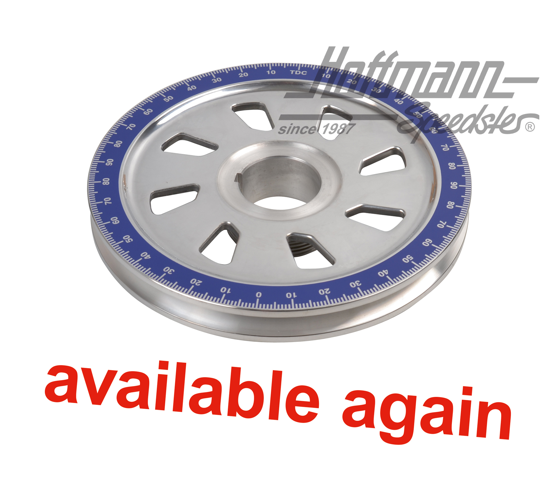 Polea, aluminio, Shark-Design, azul | AC 105 255 | 010-1132