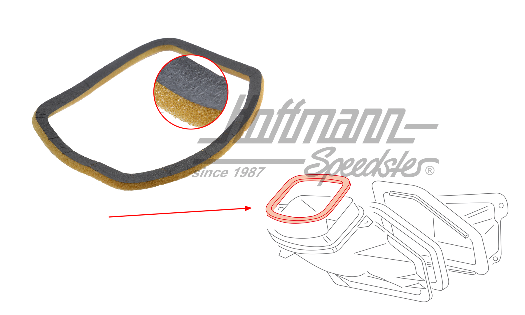 Junta, conducto de aire
 /calefacción, 9.90-12.95 | 701 819 141 | 408-5400-04