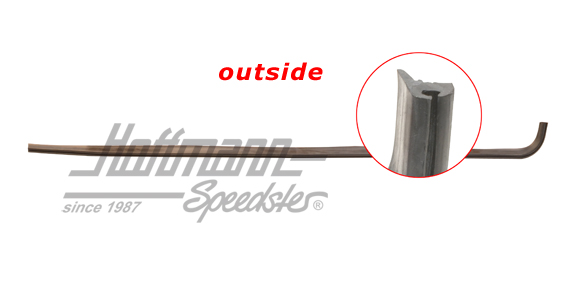 Junta de ranura, anterior, de 2 puertas, izquierda | 191 837 477 AA | 208-7100-01