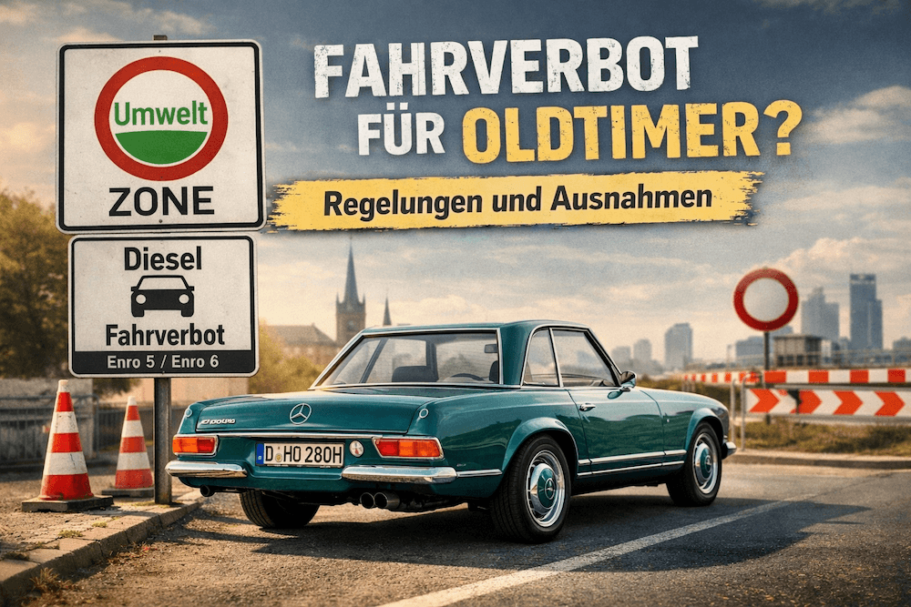 Prohibiciones de circulación para coches clásicos: normas actuales y excepciones