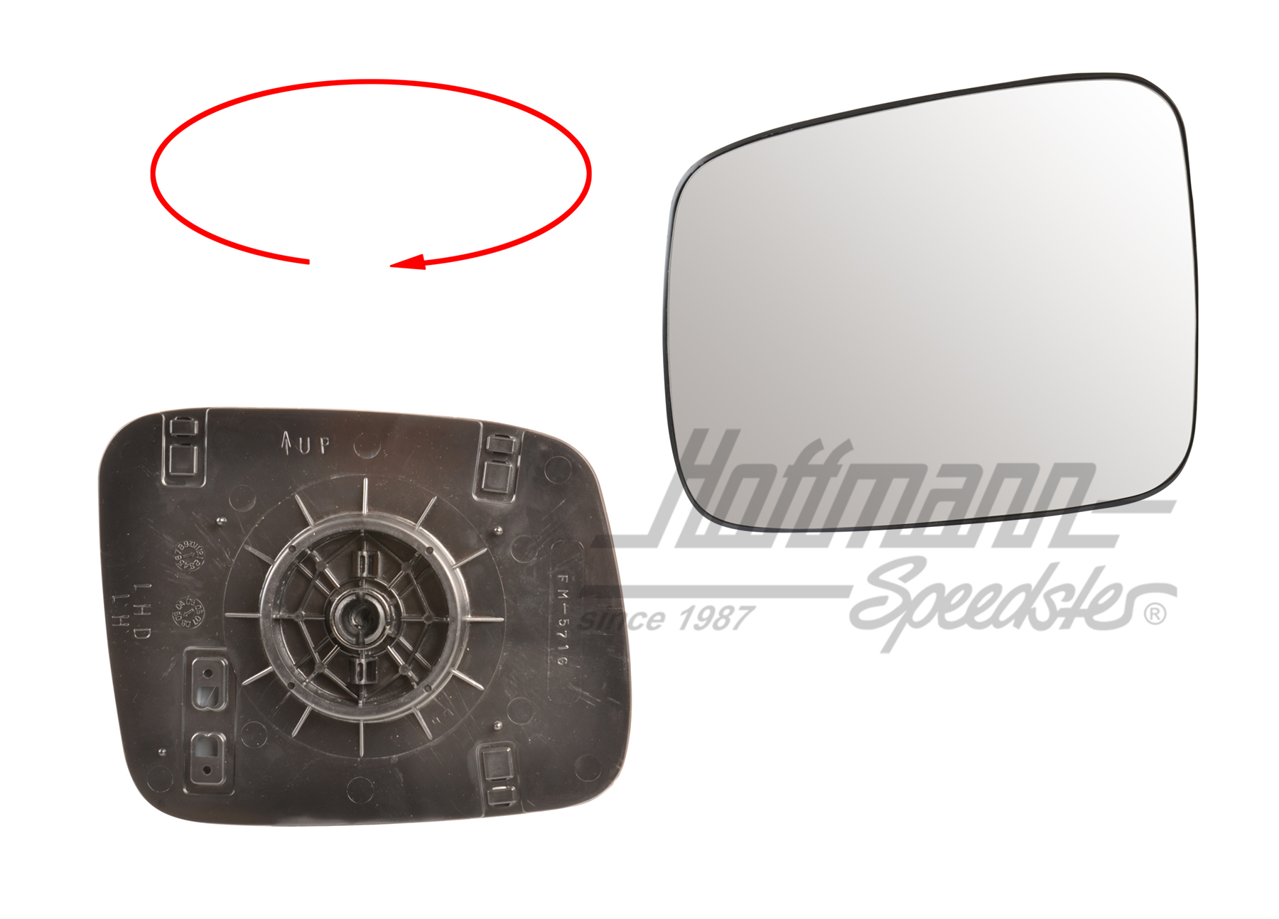 Cristal de retrovisor, plano, izquierda | 701 857 521 J | 408-6710-01