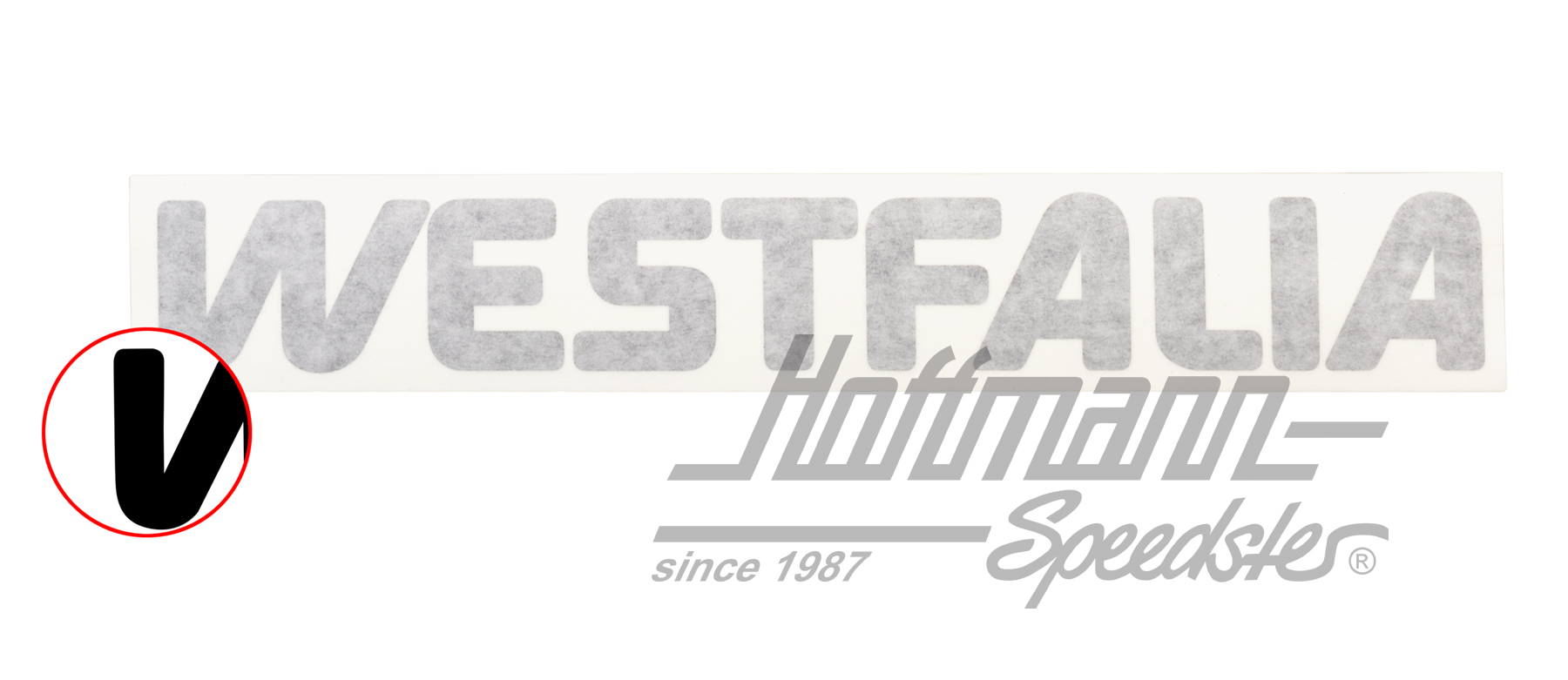 Pegatina, WESTFALIA, 300x40mm | 701 070 914 | 021-0199-98