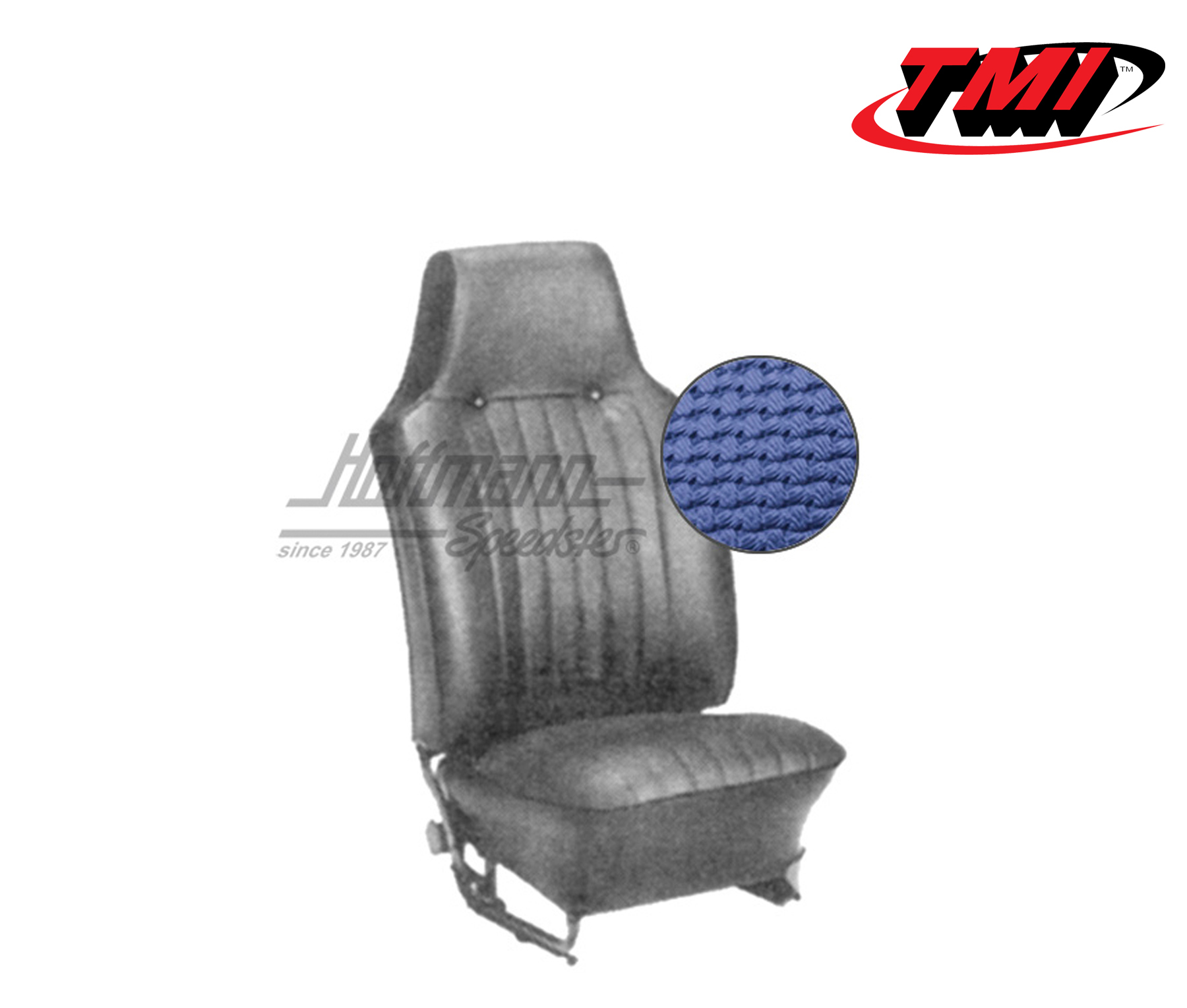 Fundas de asientos, Sedán, 67-69, tejido de cesta, azul | 43-1125-08 | 055-5720