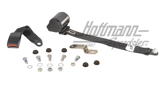 Cinturón de seguridad de tipo automático, posterior, negro, Sedán | 6010 | 045-9186