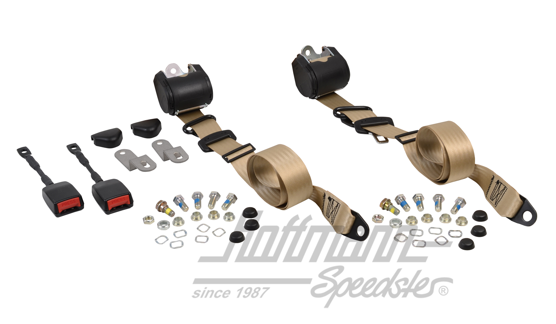 Cinturón de seguridad automático, delantero, Sedán / Cabrio, beige |  | 045-9180-02