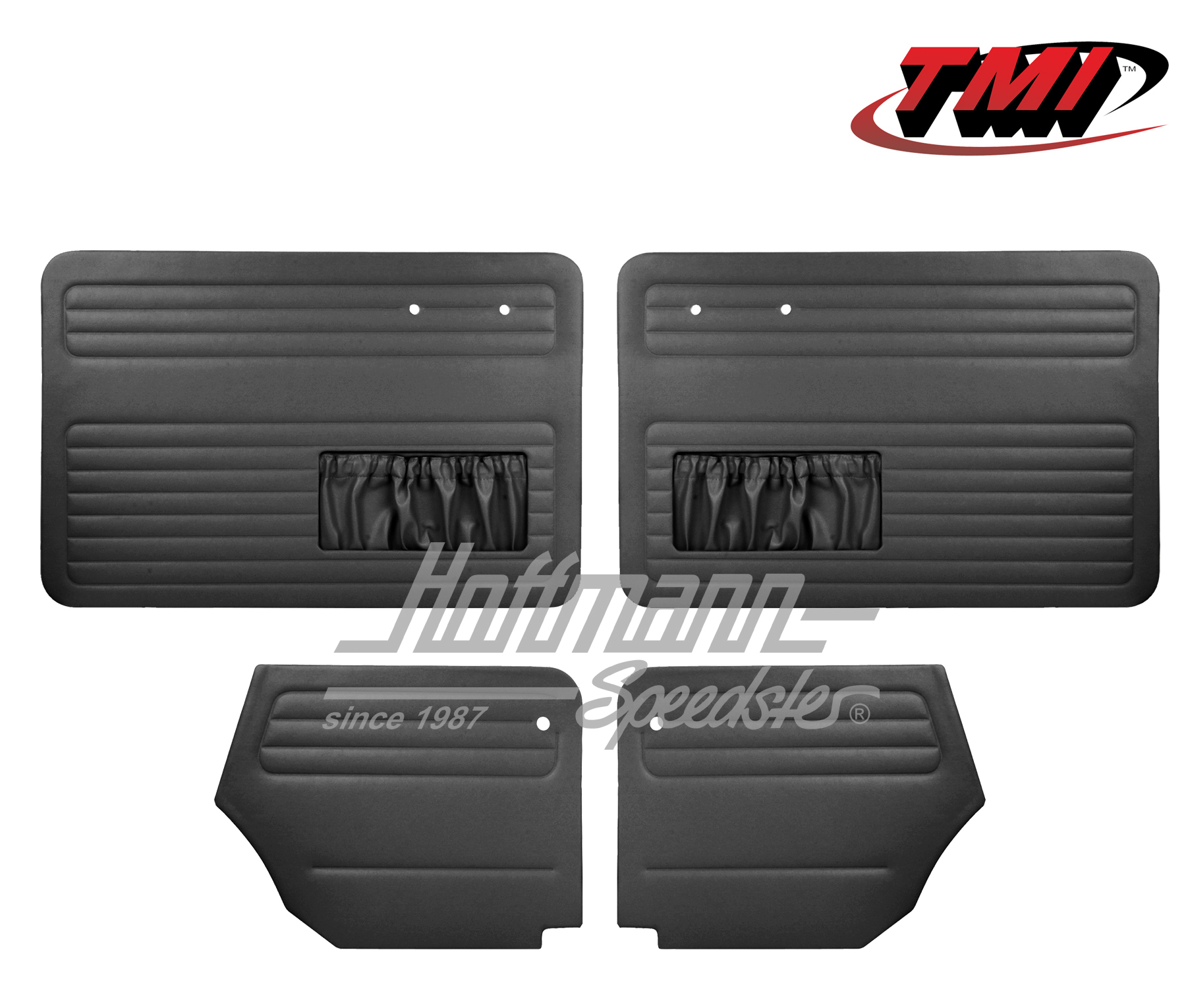 Paneles de puerta y de laterales, Escarabajo Cabriolet, 64-66, negro | 10-1328-11 | 055-7561