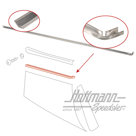 Moldura, revestimiento, posterior, 911, izqda.                                                      