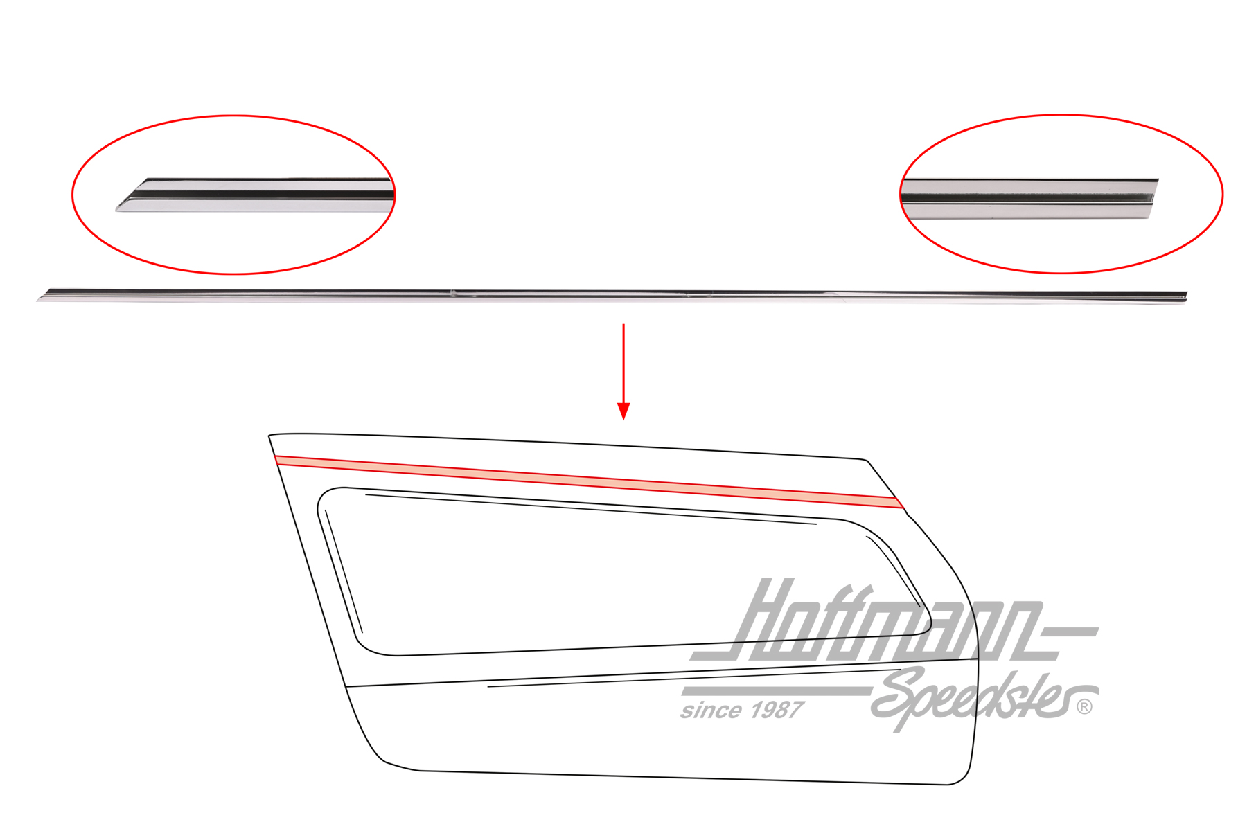Moldura, revestimiento de puerta, 65-69, izqda.                                                     