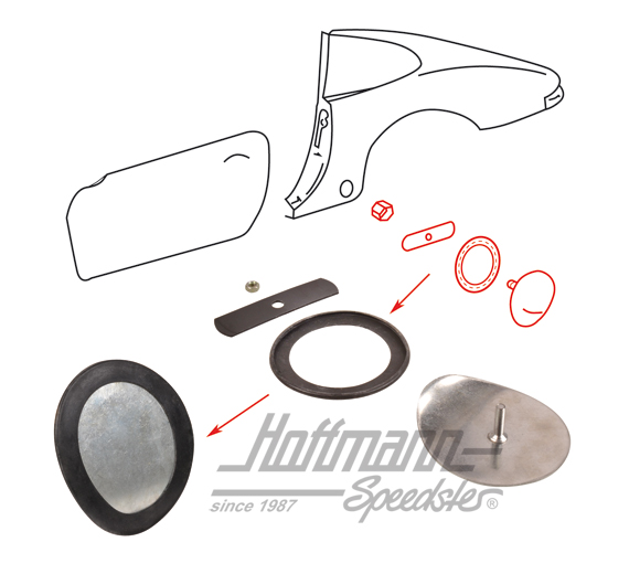 Cubierta, varilla de resorte, 911, 65-69                                                            