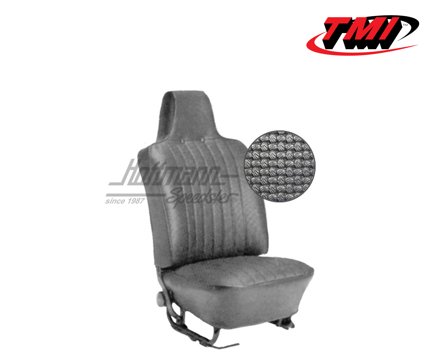 Fundas de asientos, Cabriolet, 69-72, tejido de cesta, negro | 43-1325-01 | 055-6140