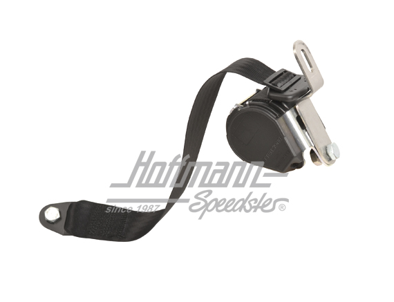 Cinturón de seguridad de tipo automático, posterior, negro, Sedán                                   