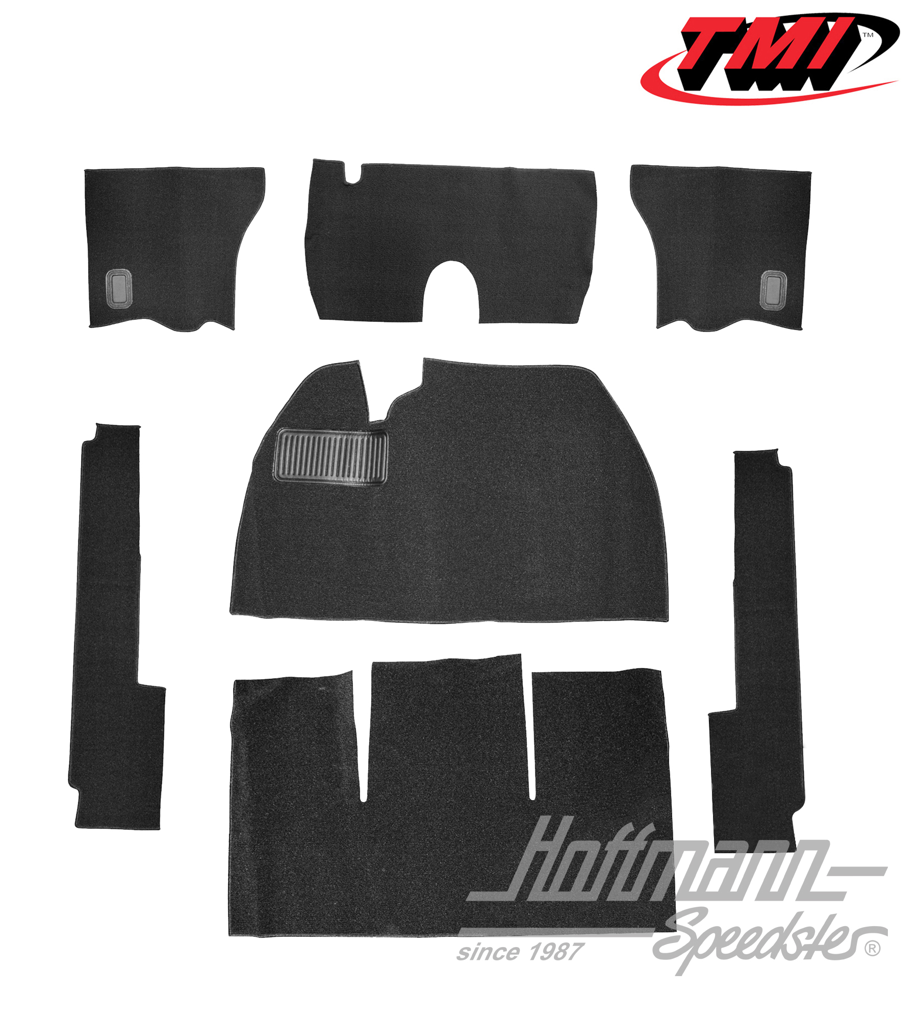 Juego de alfombrillas, Sedán, negro, 8.53-7.57 | 34-F1115-301 | 020-5299