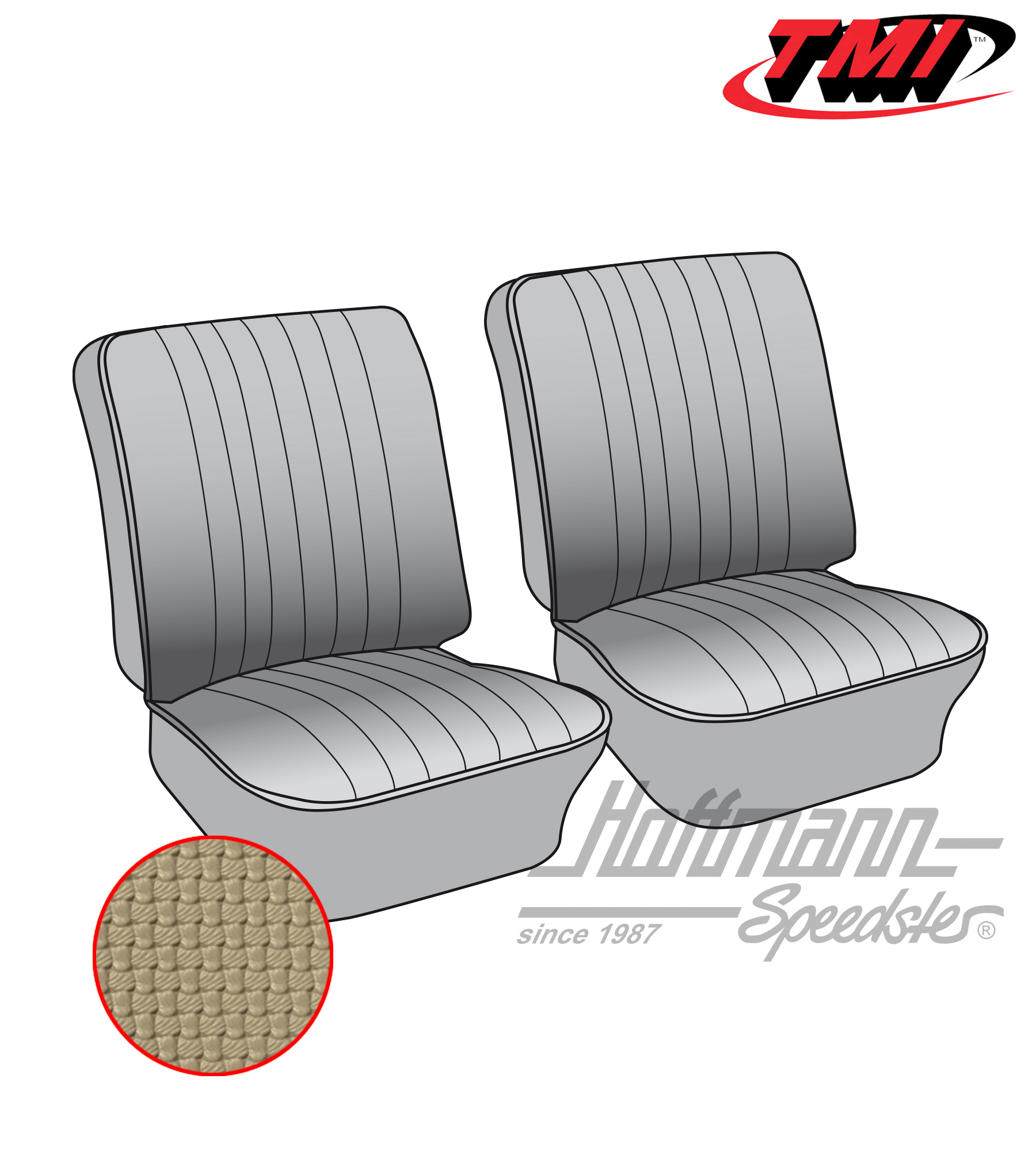 Fundas de asiento, banco de asiento delantero, 62-67, beige | 43-2112-04 | 098-0602-30