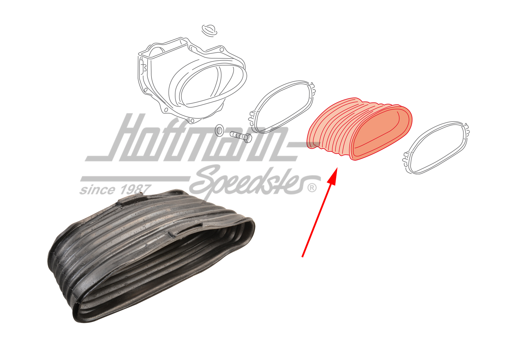 Fuelle, rodete ventilador, Tipo 3 | 311 119 665 A | 069-1210