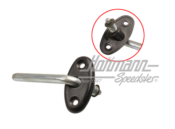 Soporte de visera parasol, 64-74, derecha, negro | 141 857 560 B | 066-0108-22