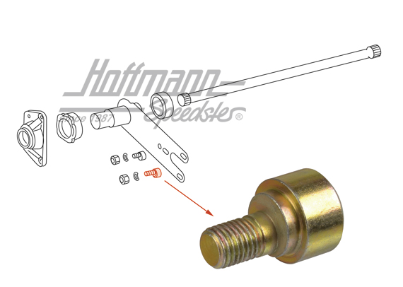 Tornillo excéntrico,
 eje posterior, 65-73                                                         