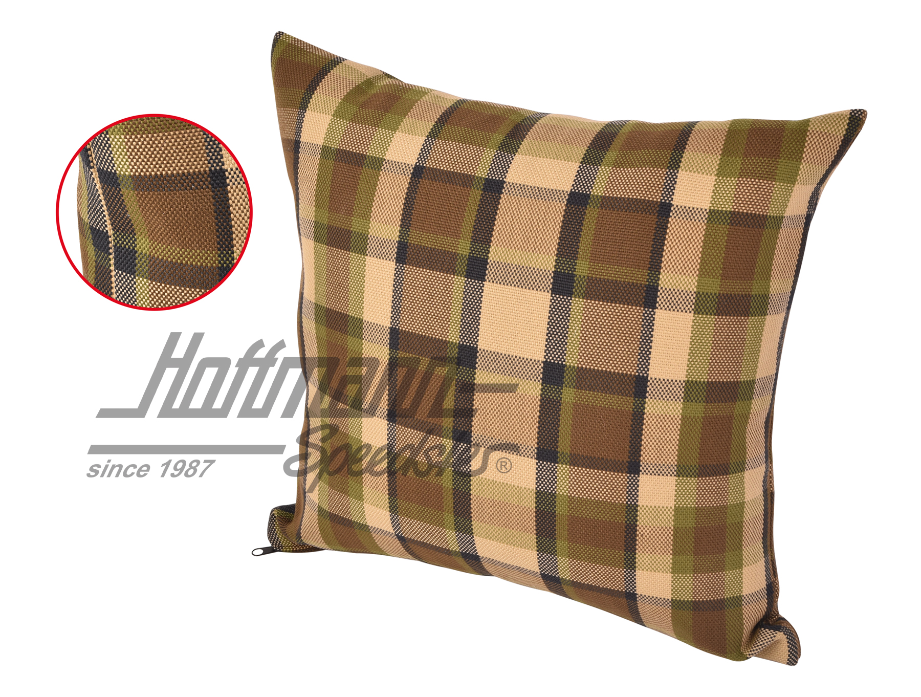 Cojín, Westfalia, marrón/beige, 39x39cm |  | 098-1310-53