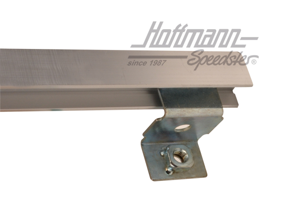 Riel de guía, ventanilla de manivela / deflector, izqda., plateado                                  