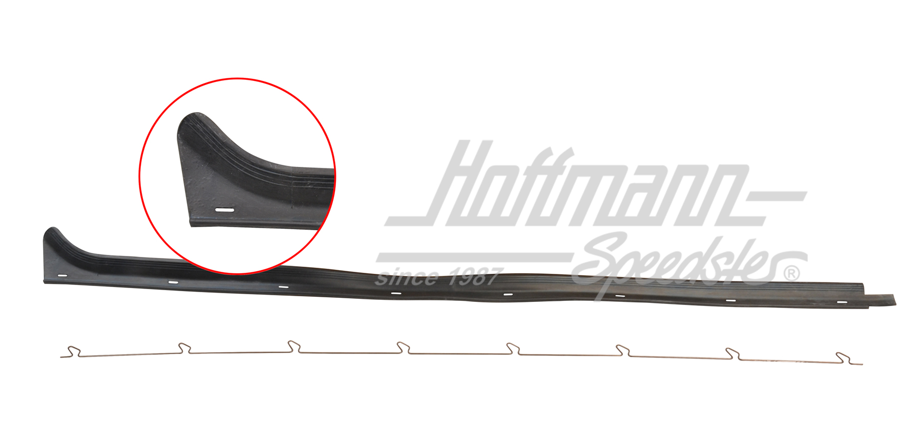 Junta de ranura interior, Furgoneta T2, 8.67-, dcha. | 211 837 476 | 090-6154