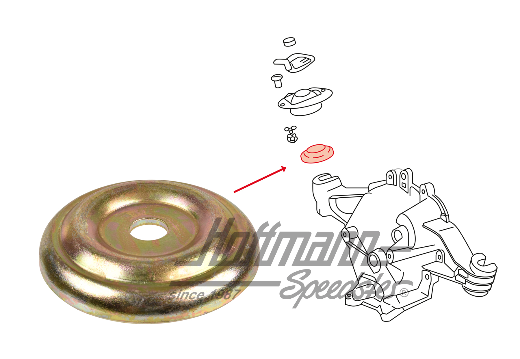 Arandela, inferior, cojinete de caja de cambios, 914                                                