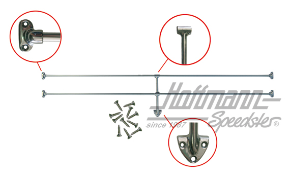 Jail Bars, luneta trasera, Furgoneta T1/T2, 63-79 | 241 898 400 | 097-8520