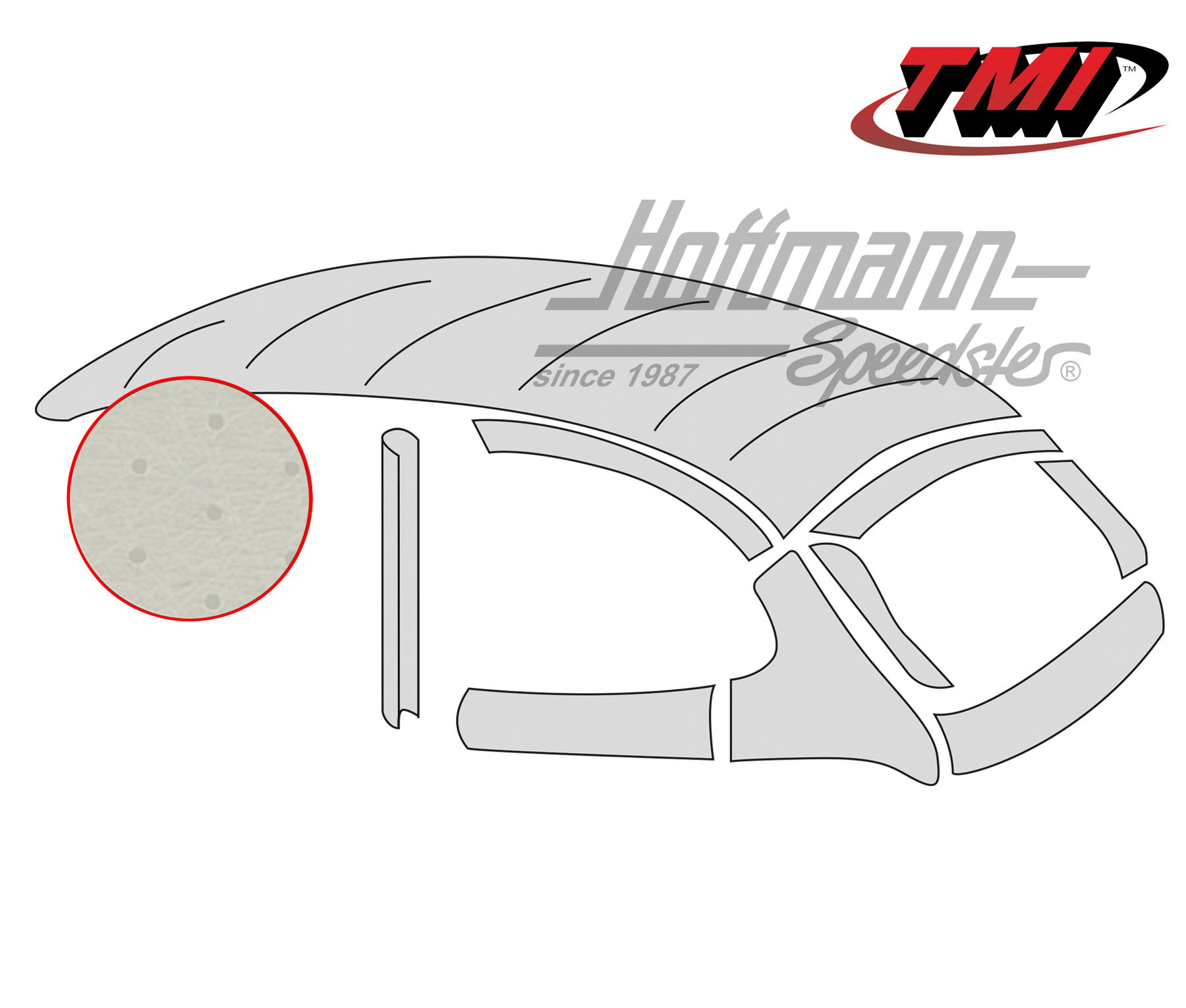 Techo, Style original, perforado, gris, 8.52-7.60 | 20-1115-46 | 055-7191-30