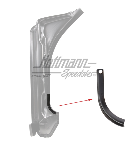 Chapa angular, montante de  puerta, inferior, izquierda | 901 501 305 20 | 590-0060-11