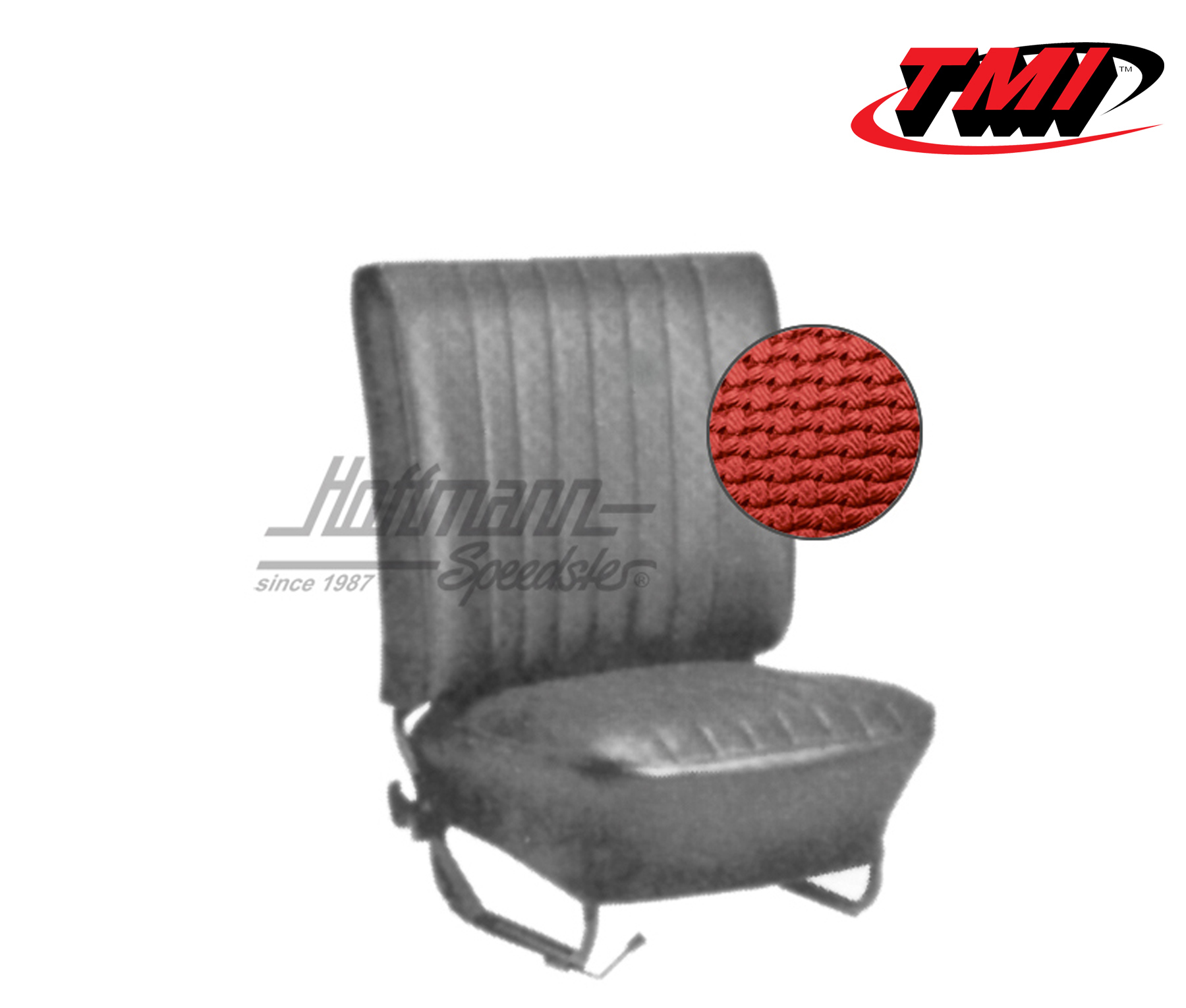 Fundas de asientos, Sedán, 67-72, tejido de cesta, rojo | 43-1130-07 | 055-5910