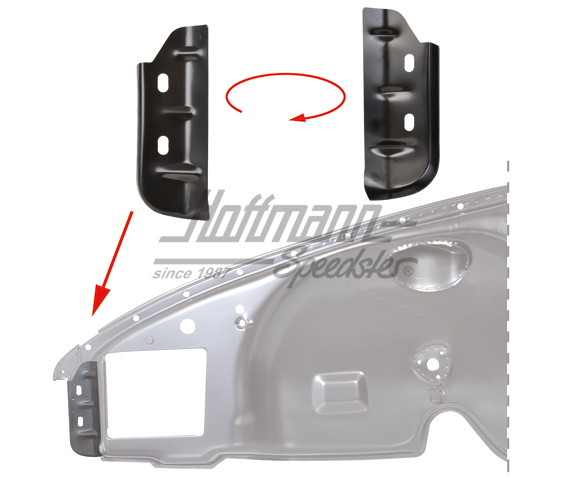 Chapa de refuerzo
, anterior, 69-73, izquierda
 | DAN 911 501 033 00 | 590-0069-41