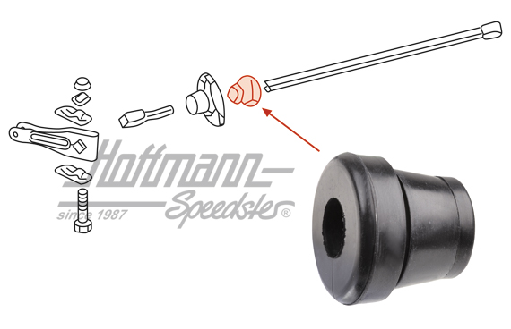 Cojinete de goma, estabilizador, anterior 13 / 14 mm | 901 343 792 01 | 521-4020-12