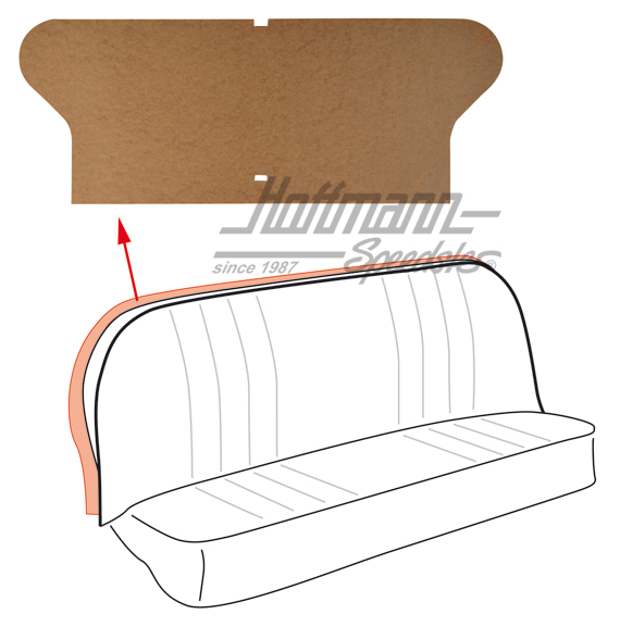 Cobertura, banco de asiento, posterior, 64-71 | 111 885 355 | 055-5055-30