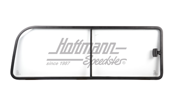 Ventana corredera, parte lateral, en el medio, transparente, derecho                                