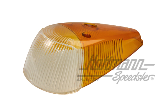 Tulipa de intermitente, ancha, transparente/naranja | 113 953 161 Q | 020-4458-30