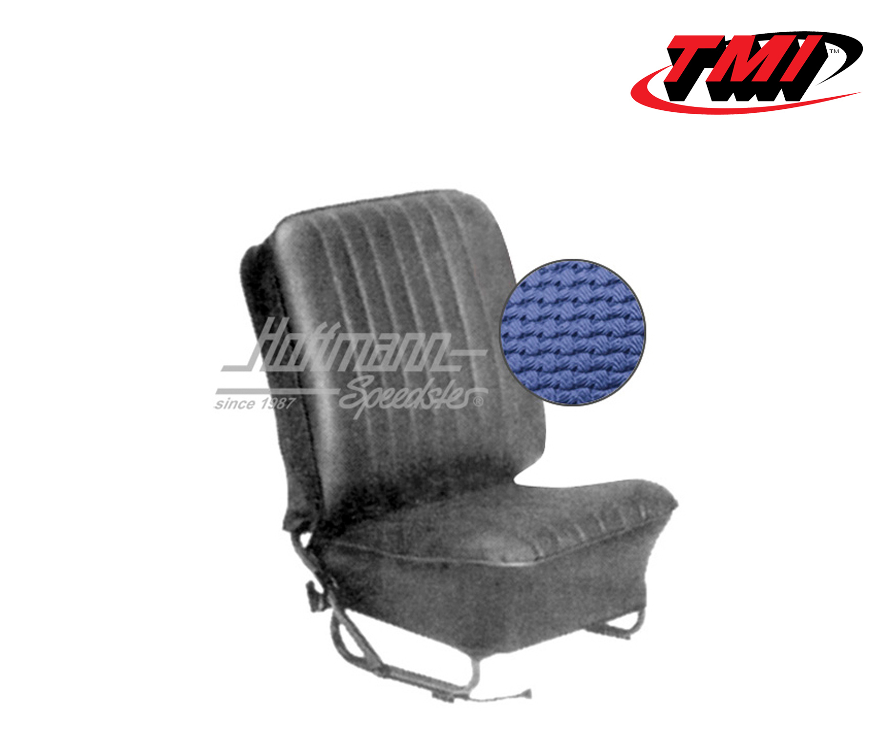 Fundas de asientos, Cabriolet, 57-64, tejido de cesta, azul | 43-1322-08 | 055-6620