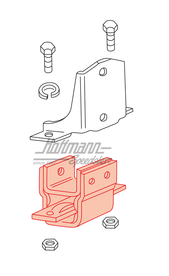 Cojinete de engranaje, anterior, Furgoneta T2, 8.67-7.71                                            