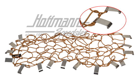 Redecilla de equipaje, interior en el techo, Escarabajo, marrón | AAC012 | 010-3184-50