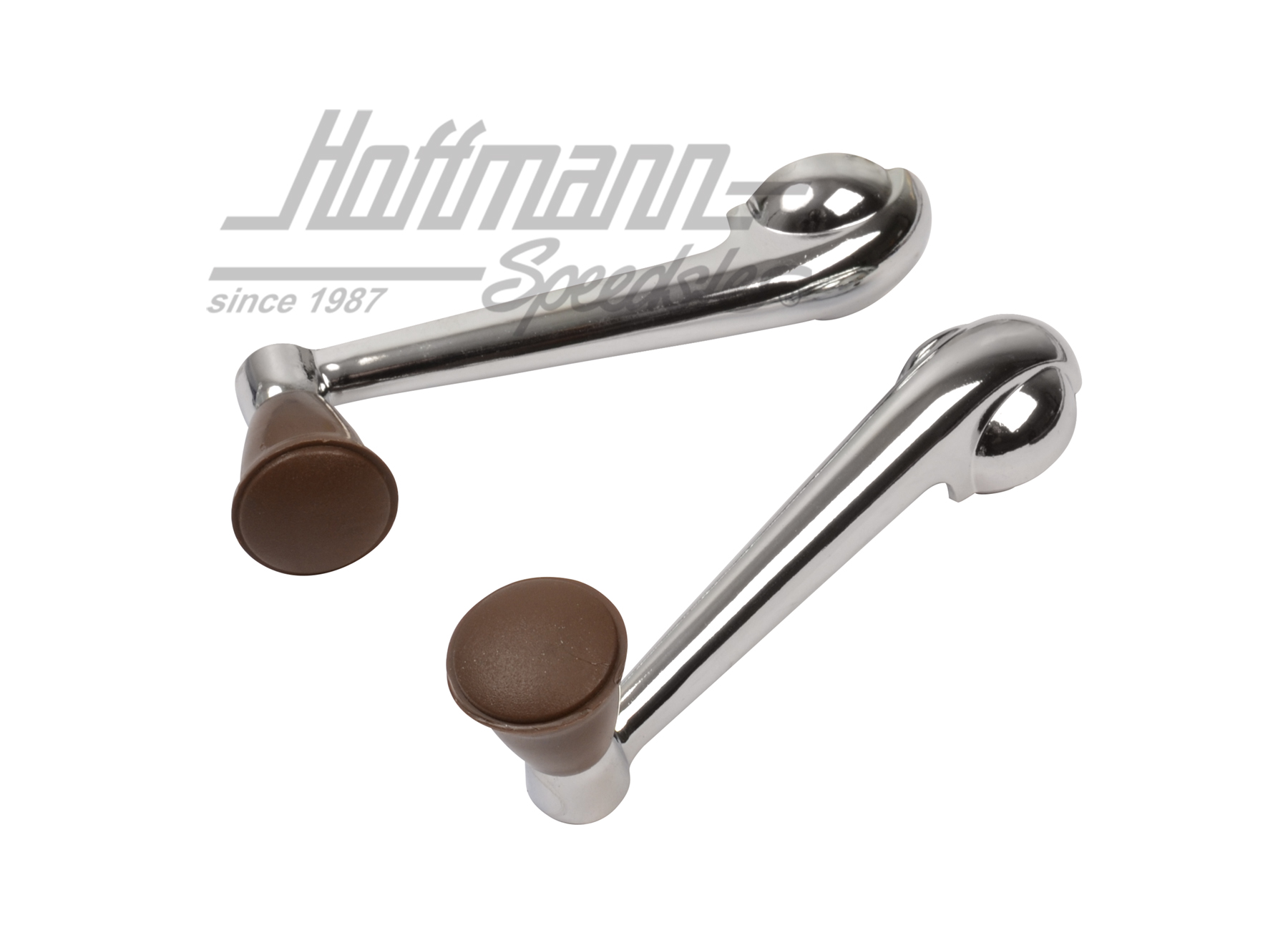 Manivela alzacristales, de serie, cromada / marrón, -7.67                                           